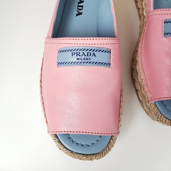 Brand New w/Tag Prada Pink Leather Peep Toe Shoes - Picture 5 of 8